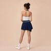 Womens V-Neck Backless Tennis Set With Pockets Quick-Dry Skirt Built-in Removable Pad Lightweight Sportswear