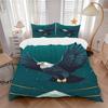 3pcs Animal-themed Eagle Flight Soft and Comfortable Breathability, Bedding Set, Machine Washable, Suitable for All Seasons136