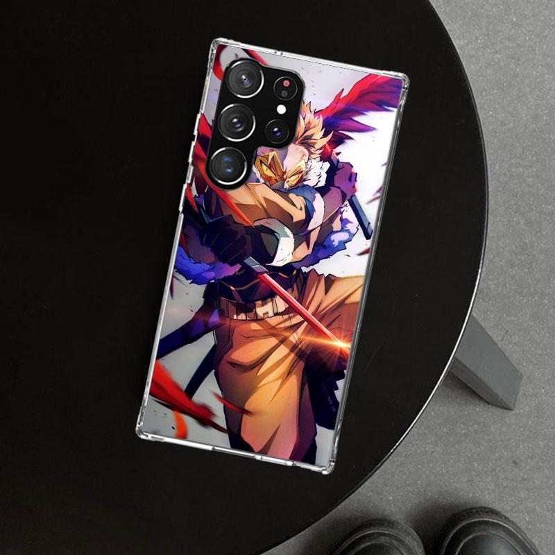 Hawks MHA My Hero A-Academy Phone Case Cover for Samsung Galaxy S26 S25 Edge S24 S23 Ultra S22 Plus S21 FE S20 + Art Customized
