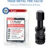 CKAuto 5 Pcs VS43/TR43E Tubeless Metal Clamp-In Valve Stems, Black Finish
