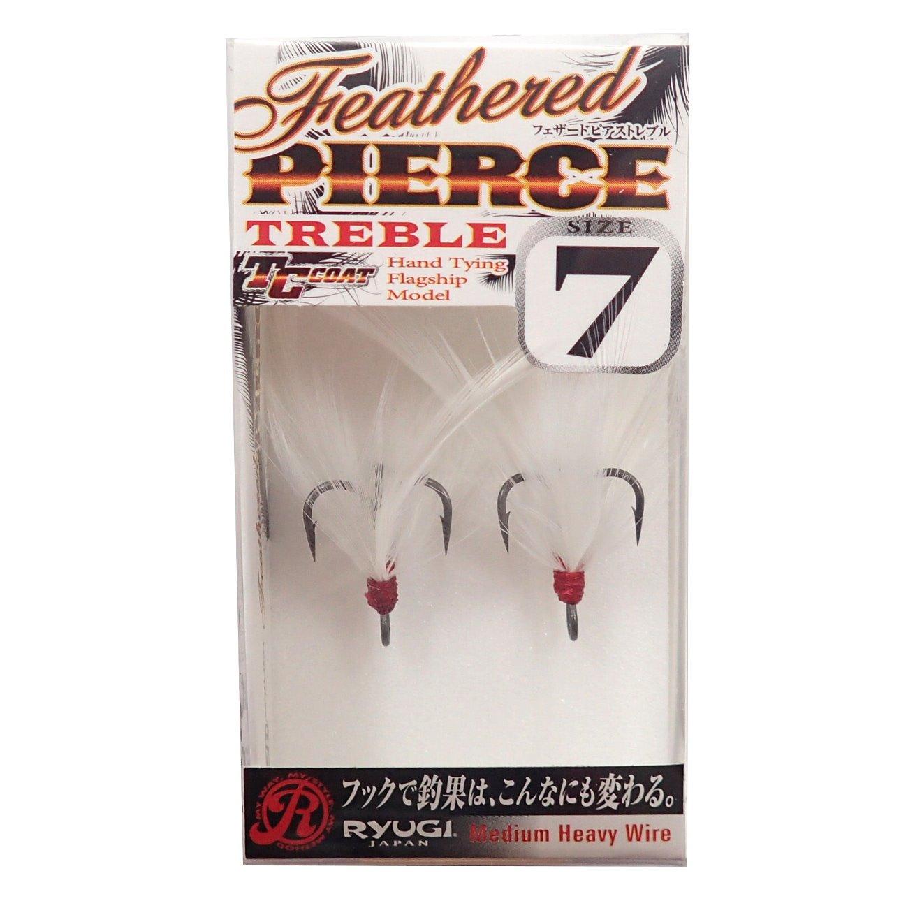 SASAME Feathered Pierre Treble WH HFP046#7 #7
