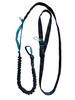 Leash with Shock Absorber BLACK Adjustable with Handle 400kg Shortened Hip Belt