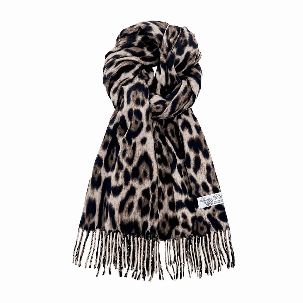 Windproof Leopard Scarf Imitation Cashmere Winter Scarf Fashion Cashmere Scarf Women S:180*32cm
