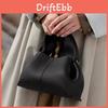 Simple Solid Color Cloud Shaped Pu Leather Women Casual Shoulder Bag For Daily Use