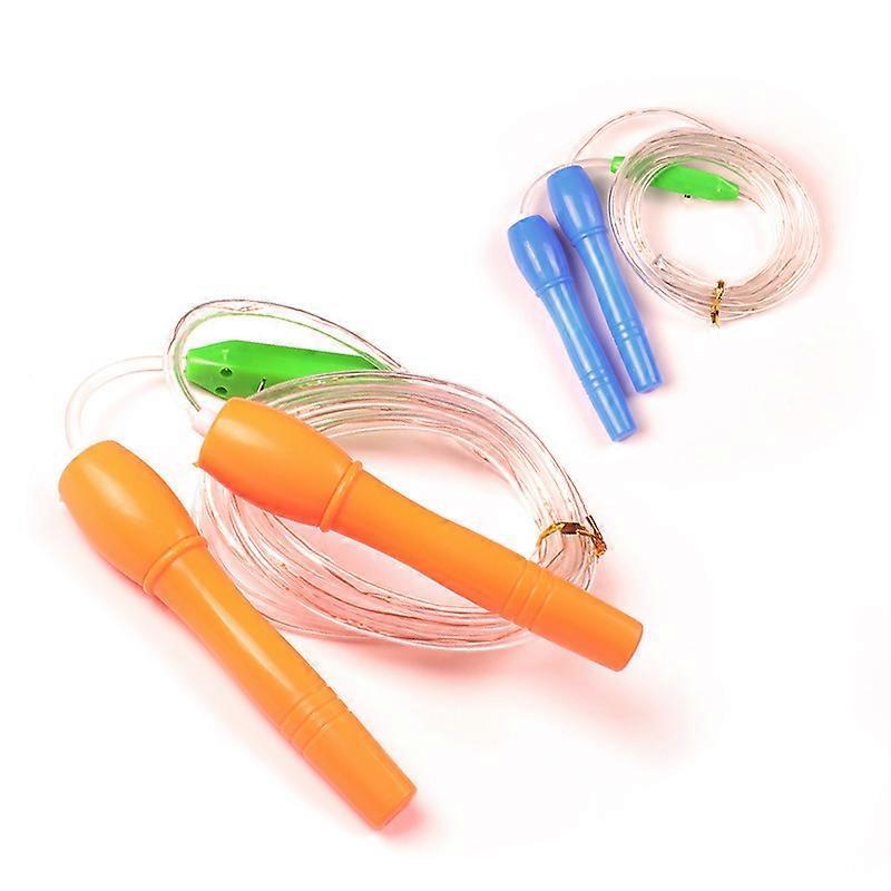 2 Pack LED Skipping Ropes. Adjustable Length. New Color Light Up Speed Skipping Rope. Flashing Rope. LED