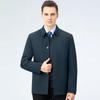 Herren Baumwoll-Reversjacke - Business Casual, Warm, Perfekt für Väter mittleren und höheren Alters