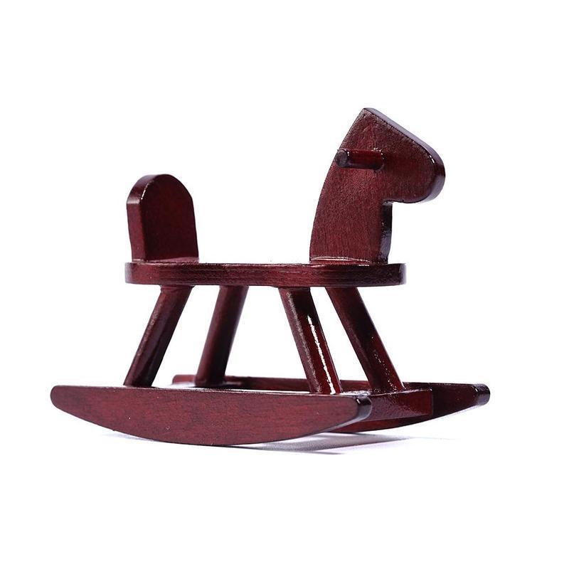 Buy Dongzhur Miniature White Wooden Rocking Horse Chair Nursery For