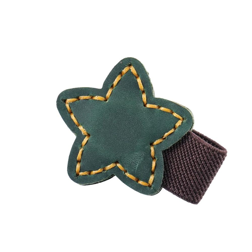 

Винтажная магнитная закладка-звезда, закладка-клип из натуральной кожи, разделитель страниц книги, ручной аккаунт зелёный