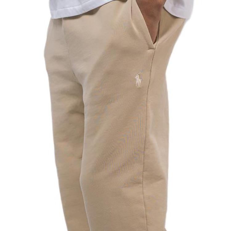 Polo Ralph Lauren Solid Color Drawstring Cuffed Casual Pants Men bottoms Beige 710916699-016