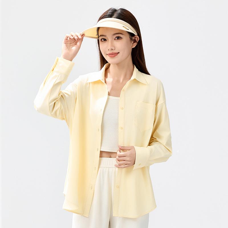 Xiaoya sunscreen clothes women's UV protection loose blue sunscreen shirt ice silk jacket sunscreen clothes women's