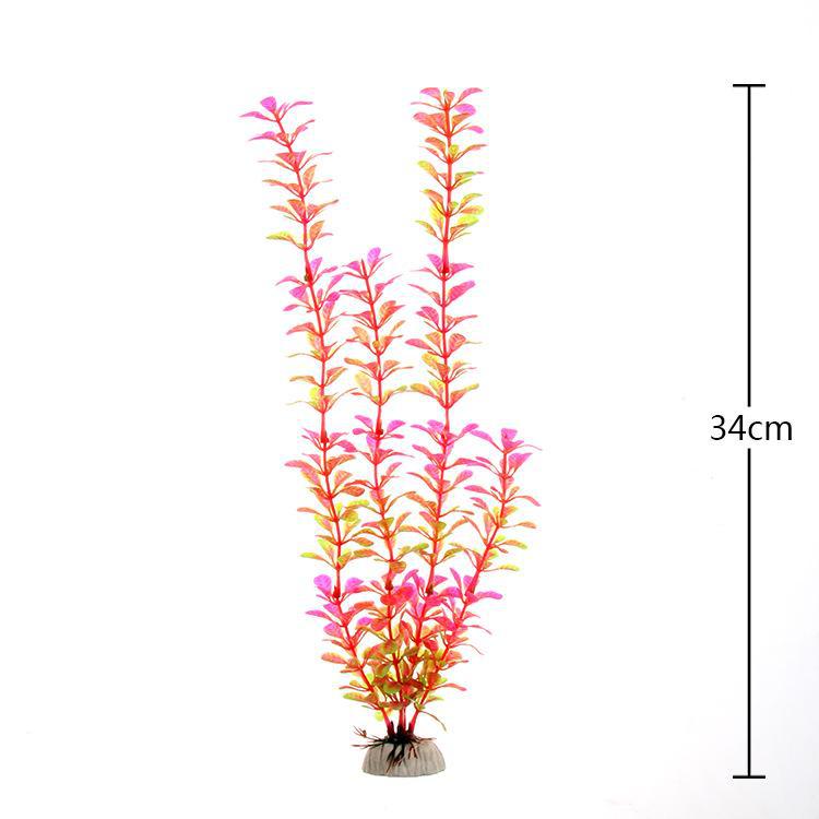 Fish Tank Decoration: Simulated Plant and Water Grass Silk Flower (CA)