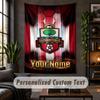 Personalisierte Wandteppich, Southampton FC Benutzerdefinierter Text, Weiches Stoff Wandkunst Für Innen Dekoration