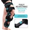 Hinged ROM Knee Brace - Carbon Fiber Post Op Knee Immobilizer Lightweight Adjustable Leg Braces Medical Orthopedic
