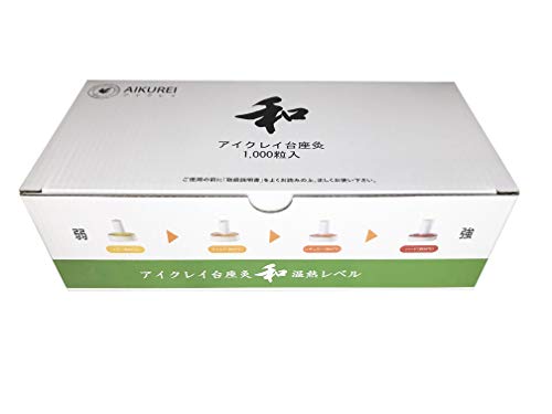 AIKUREI Moxibustion Pads, 1,000 Grains, Mild Type (Heat: Approximately 44°C)