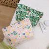 518 Flower Pattern Canvas Makeup Cosmetic Bag Travel Toiletry Organizer Storage Pouch