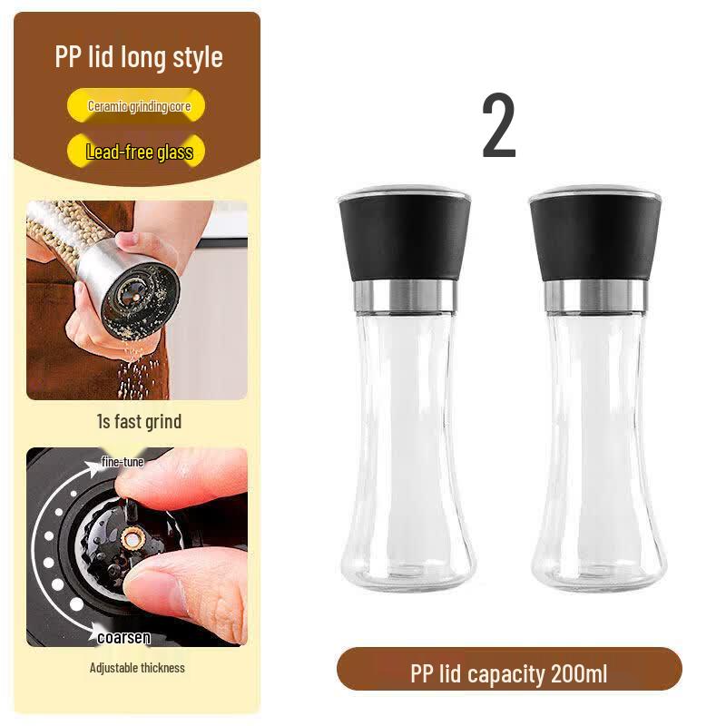 Stainless Steel Manual Pepper & Salt Grinder