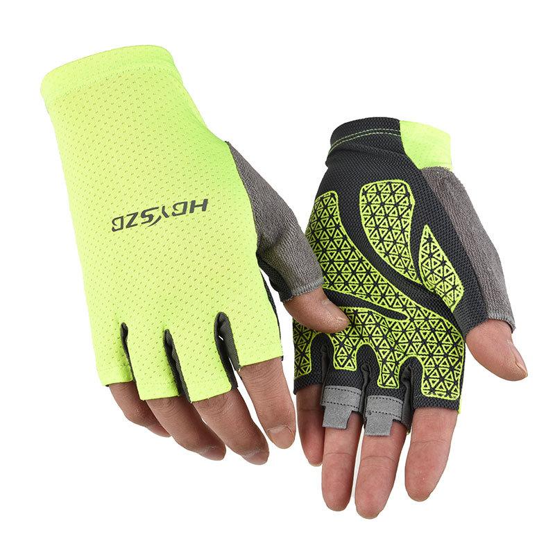 

Велоперчатки для мужчин и женщин, летние солнцезащитные перчатки с полными пальцами, для вождения, фитнеса, спорта, нескользящие перчатки с половиной пальцев из ледяного шелка, тонкие XL