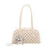 Korean Style Women's Polka Dot Bowling Bag: Large Capacity Pillow Bag for Trendy Daily Commutes