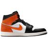 Air Jordan 1 Mid Shattered Backboard 2025 Unisex Sneakers Orange Starfish White DQ8426-801