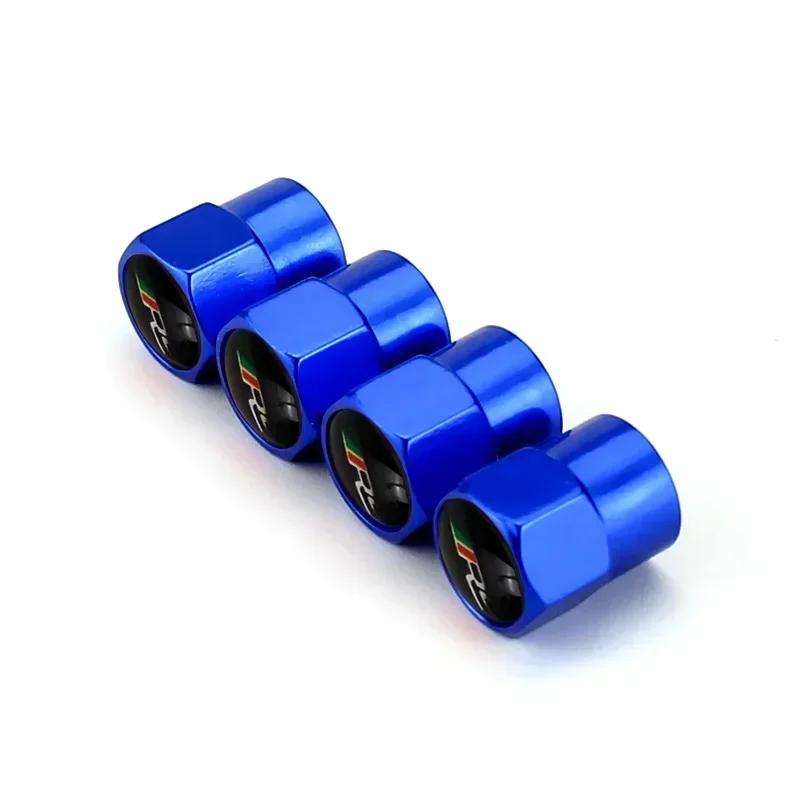 4pcs Car Tyre Wheel Stem Air Valve Caps for Skoda Octavia A7 Superb 2 Fabia Rapid Yeti Kodiaq Kamiq Metal Tire Cover Accessories