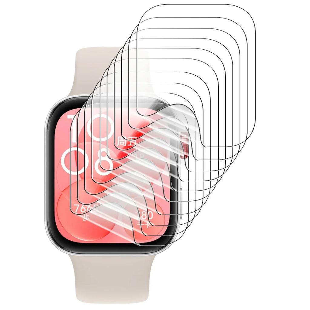 Soft Flexible Hydrogel Film for Huawei Watch Fit 3 2 Screen Protector HD Clear Protective Film Smart Watch Cover Accessories