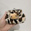 Fashion Hello Kitty Doll Decoration Leopard Pattern Plush Wallet For Travel And Casual Use