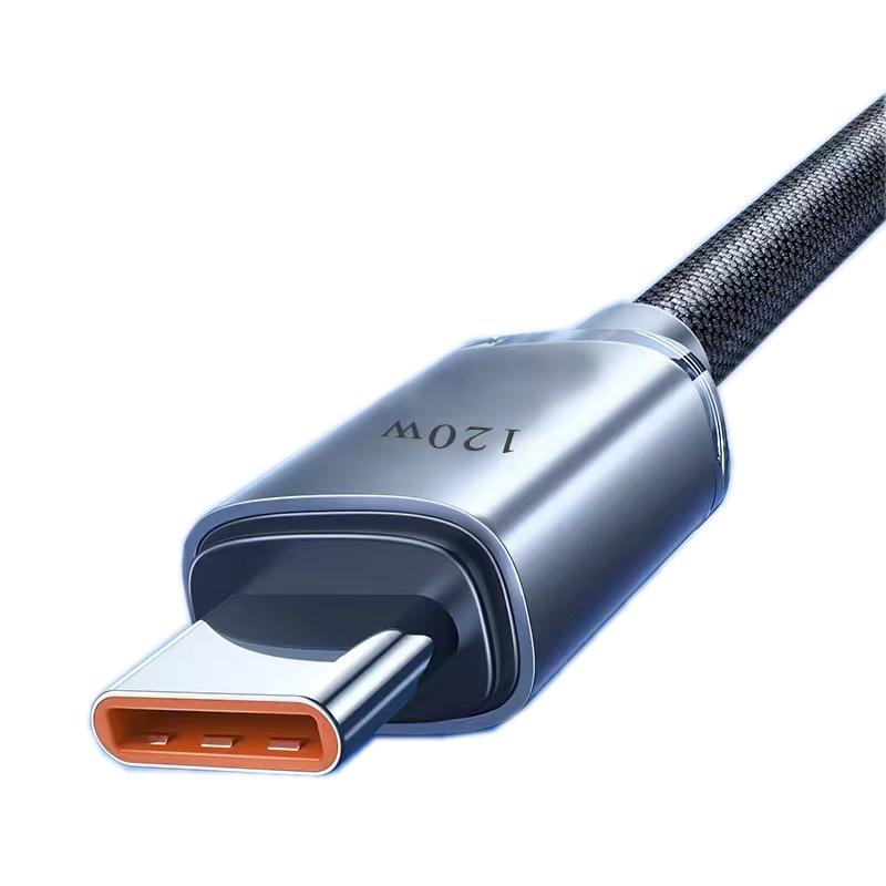 Jingyao 120W 6A Fast Charging Data Cable for Huawei Mate60 Pro Honor Type-C