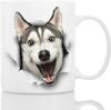3D Husky Dog Golden Retriever Puppy Pet Ceramic Coffee Mark Cup Tea Cup Hound New