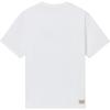 T-shirt Décontracté Confortable à Manches Courtes et Col Rond Côtelé avec Imprimé Logo Levis pour Homme T-shirts Blanc 001AM-0011