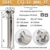 45° CNC Insertable Inner/Outer Chamfer Tool with Up/Down Back-Reaming Holder