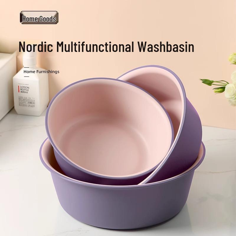 Durable Extra Thick Plastic Washbasin for Household or Dormitory Use