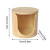 Bamboo Wood Face Pads Storage Box Cotton Round Holder Makeup Cotton Pads Storage Makeup Remover Towel Holder