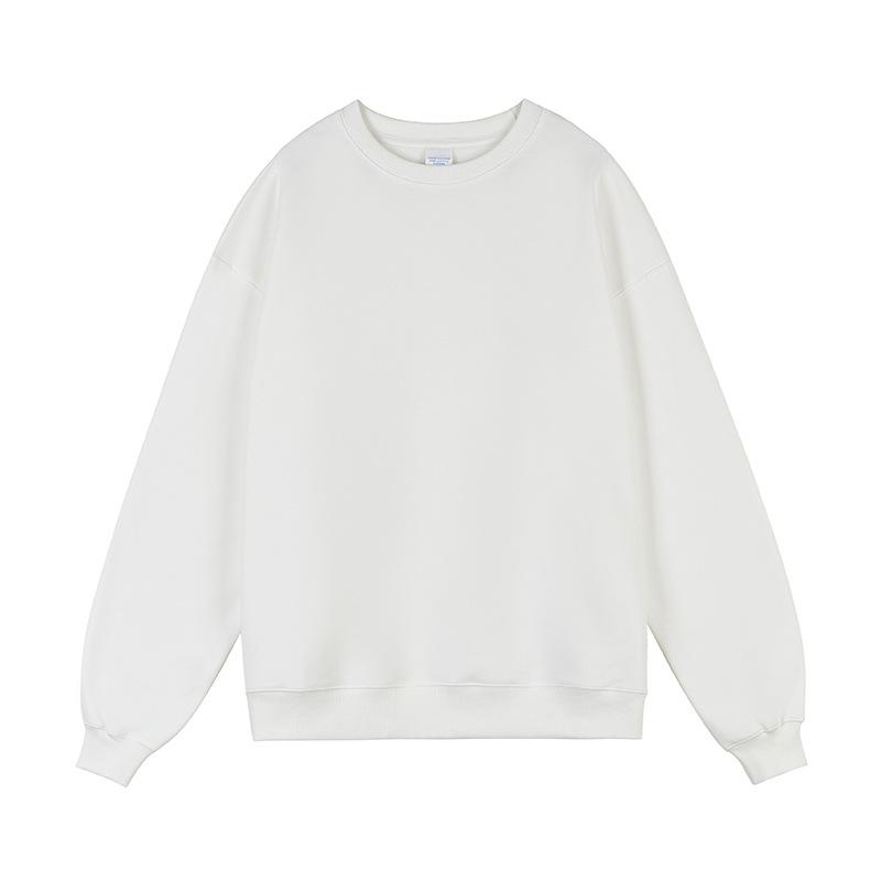 Men's Autumn and Winter American Letters Creative Street Trend Plus Velvet Neutral Round Neck Sweatshirt Retro Loose