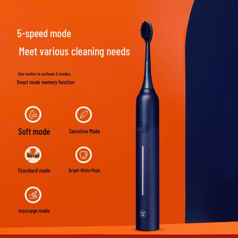 Westinghouse WT-508 Black Sonic Electric Toothbrush