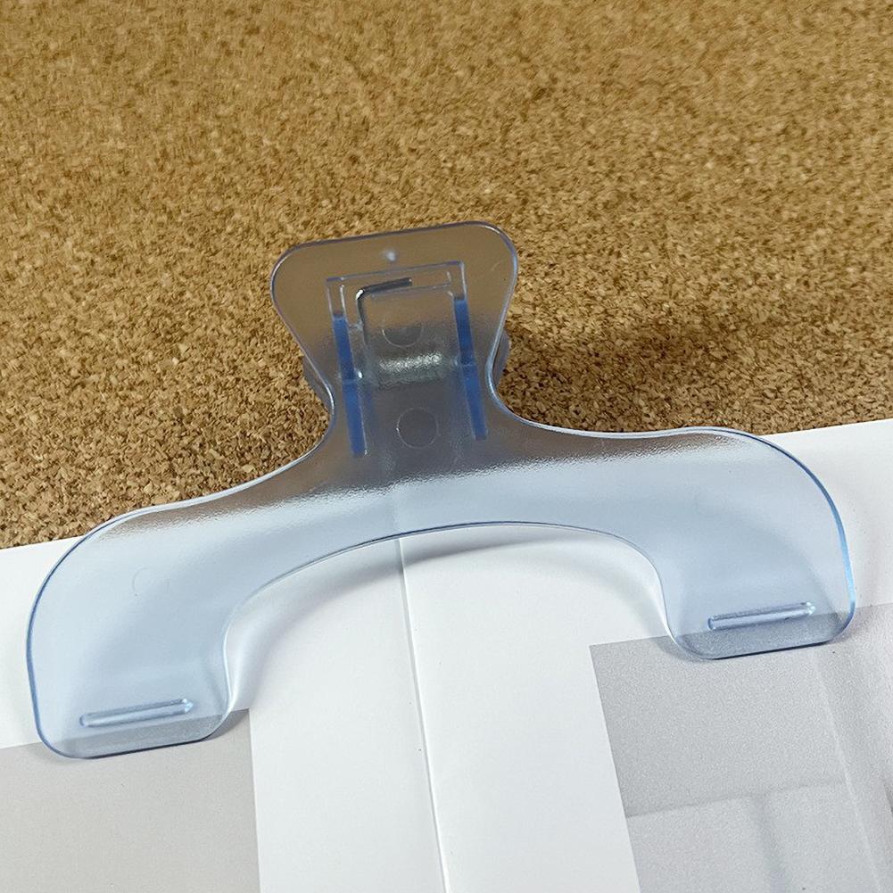 1PC Simple Frosted Transparent Book Clip Page Holder for Reading Practical Memo Note Clip Kawaii Desk Accessories