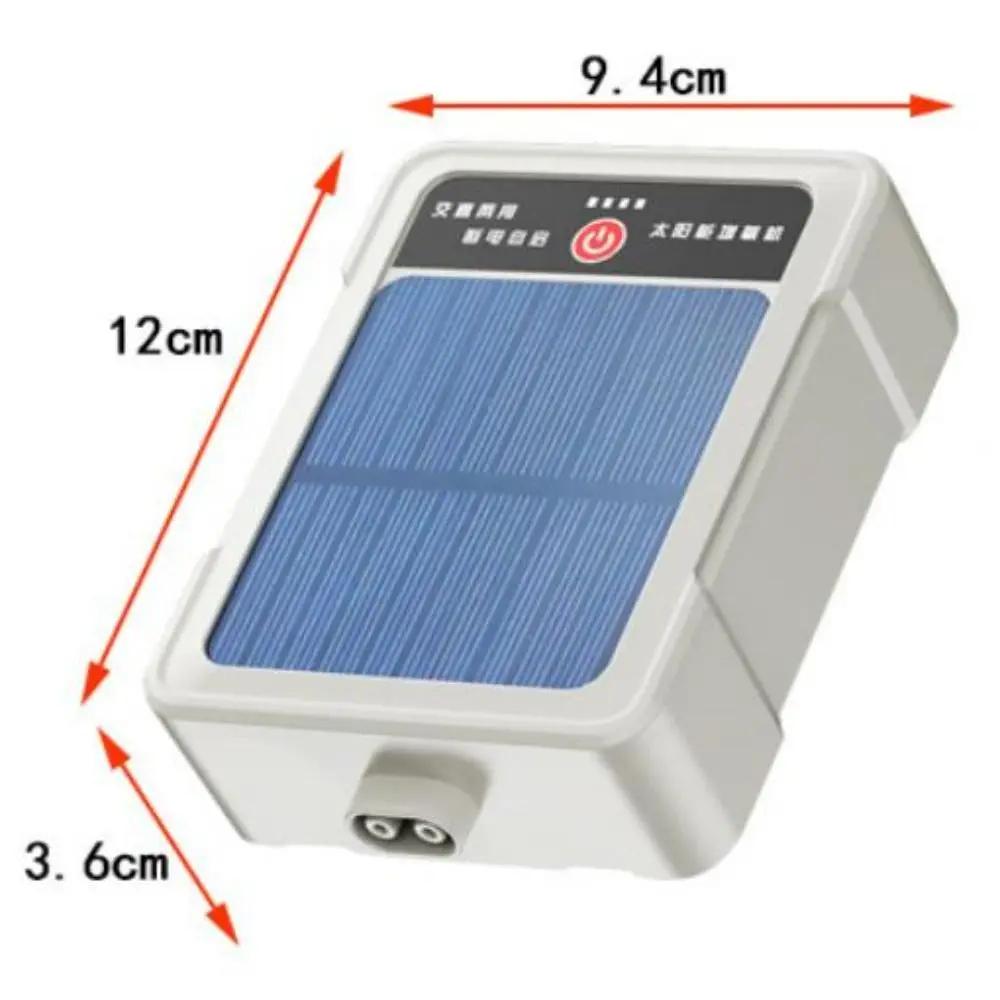 New Solar Oxygen Pump USB Rechargeable High Power Ultra-Quiet Fish Tank Aerator Outdoor Fishing and Fish Farming Oxygenator Outdoor Fishing