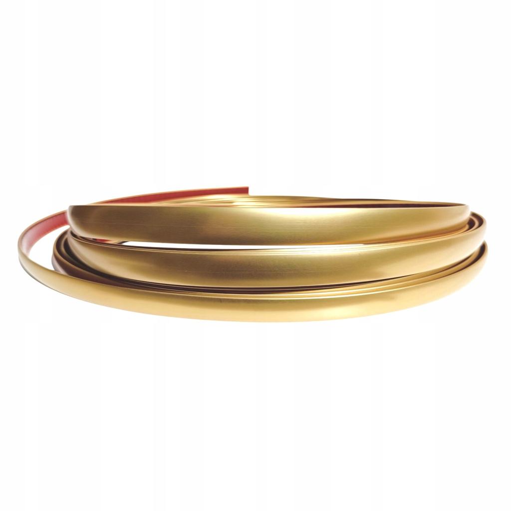 Decorative Matt Gold Strip 12mm Flexible Gold Strip Self-Adhesive 5 Meters