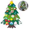 Doe-het-zelf Vilt Kerstboom Set Afneembare Versieringen, Kinderen Wandhanger Kerstcadeaus Compatibel Met Kerstdecoraties