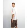 Unisex Topman Vintage Limited Print Relaxed Fit Cotton T-Shirt Ecru