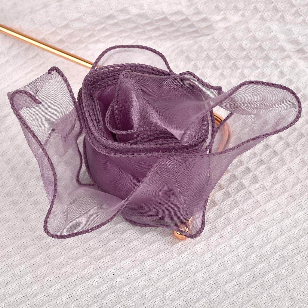 2,2 m oder 10 m/Rolle Chiffonseidenband Organza Satin für DIY Basteln Geschenkverpackung Dekoration Hochzeitssträuße Kranz Nähzubehör