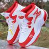 Basketball Shoes Men's Shoes Spring and Autumn High-top Board Shoes Waterproof Sneakers Leather Surface Men's Sports Shoes Student Running Shoes