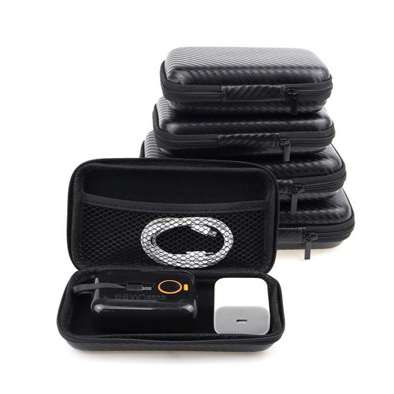 Eva 2.5-Inch Portable Hard Drive and Power Bank Pressure-Resistant Carbon Fiber Storage Bag