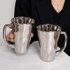 Creative Silver Mug With Handle Milk Cup Coffee Cup Modern Simple Universal Water Cups Drinkware Home Decoration Gift
