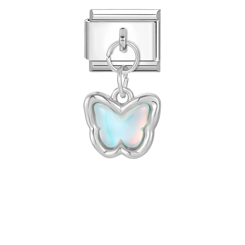 

Sweet Milkshake Cheese Bread Cocktail Eyes Heart Italian Charm Links Fit 9mm Stainless Steel Bracelet Women Jewelry DIY Making