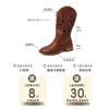 Fashion retro hollow embroidered western cowboy boots women's 2025 summer new versatile outer wear thick heel knight boots