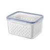 Rectangular Transparent Food-Grade Plastic Storage Box with Lid for Refrigeration