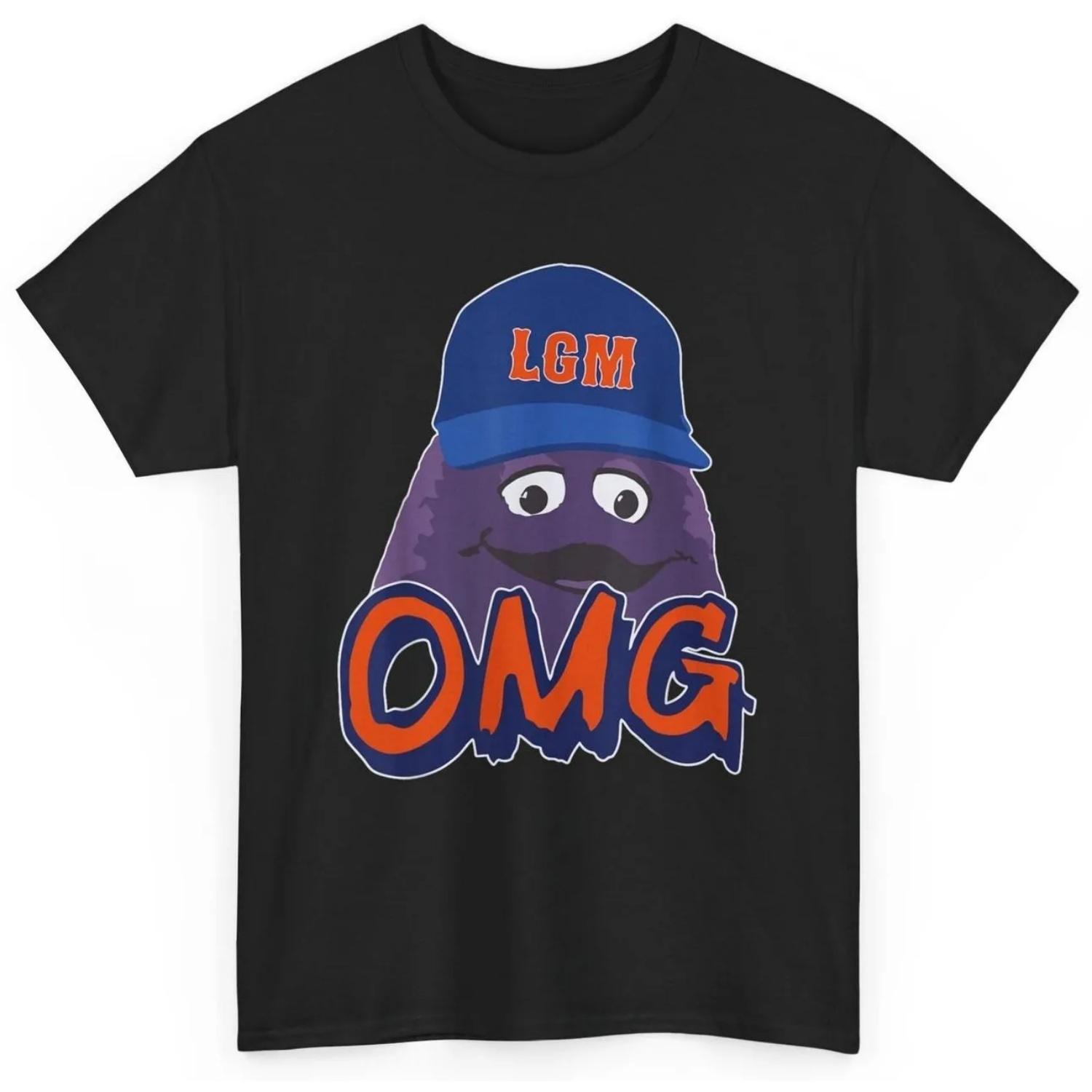 

New York shirt for men women kids OMG LFGM T S чёрный