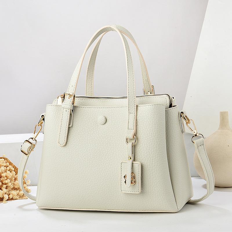 

Новая модная стильная женская элегантная практичная сумка на плечо с узором личи с хорошей текстурой белый