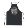 Kitchen Apron - Véronique Goddess Legend - Black - Breton Print - Thick Cotton