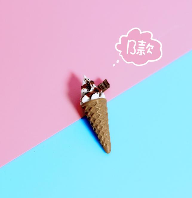 1/6 1/12  Doll House Simulation Miniature Mini Ice Cream Cone Model Decor